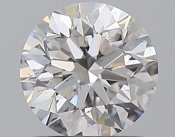 0.96 carat, F colour, SI1 clarity, Round shape, Natural Diamond.