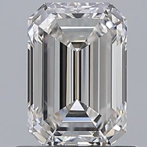 1 carat, G colour, VS2 clarity, Emerald shape, Natural Diamond.