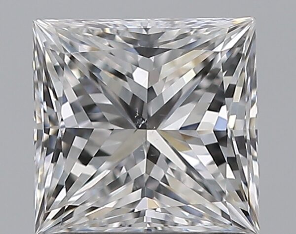 1 carat, E colour, SI1 clarity, Princess shape, Natural Diamond.