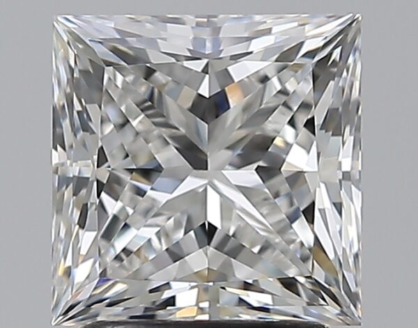 2.2 carat, F colour, VS1 clarity, Princess shape, Natural Diamond.