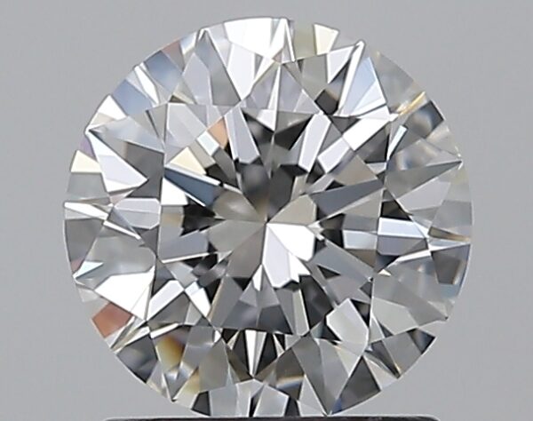 1.29 carat, E colour, VS1 clarity, Round shape, Natural Diamond.