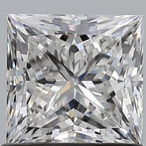 1.01 carat, E colour, SI1 clarity, Princess shape, Natural Diamond.