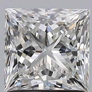 1.51 carat, F colour, VS2 clarity, Princess shape, Natural Diamond.