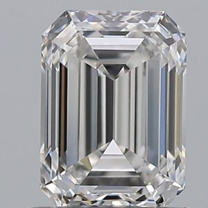 1 carat, F colour, VS1 clarity, Emerald shape, Natural Diamond.