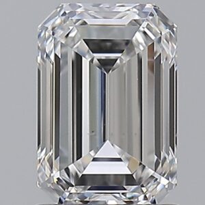 1.29 carat, E colour, VS2 clarity, Emerald shape, Natural Diamond.