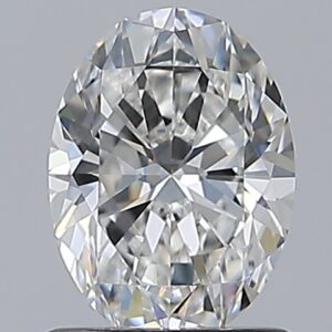 1.01 carat, F colour, VS2 clarity, Oval shape, Natural Diamond.