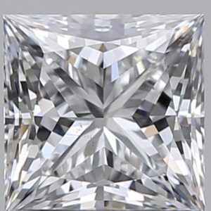1.01 carat, E colour, VS2 clarity, Princess shape, Natural Diamond.