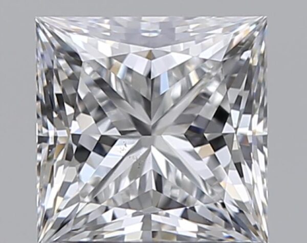 1.01 carat, E colour, VS2 clarity, Princess shape, Natural Diamond.