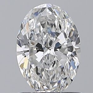 1 carat, E colour, SI1 clarity, Oval shape, Natural Diamond.