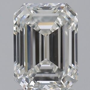 1.51 carat, H colour, VS2 clarity, Emerald shape, Natural Diamond.