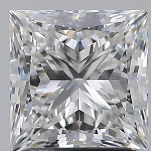 2.01 carat, F colour, VS1 clarity, Princess shape, Natural Diamond.