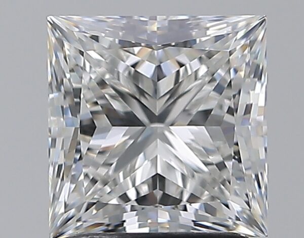 2.01 carat, F colour, VS1 clarity, Princess shape, Natural Diamond.
