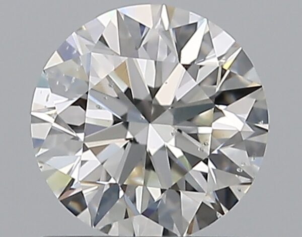 0.96 carat, H colour, SI2 clarity, Round shape, Natural Diamond.