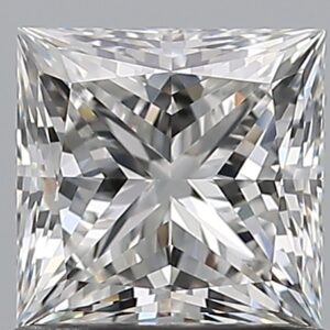 1.01 carat, G colour, IF clarity, Princess shape, Natural Diamond.