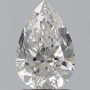 1.51 carat, F colour, SI2 clarity, Pear shape, Natural Diamond.