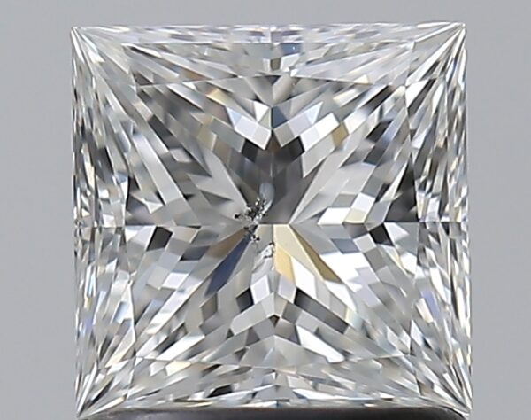 1.2 carat, G colour, SI2 clarity, Princess shape, Natural Diamond.