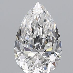 1.01 carat, E colour, SI1 clarity, Pear shape, Natural Diamond.