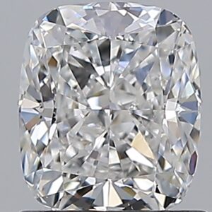 1.2 carat, E colour, VS2 clarity, Cushion shape, Natural Diamond.