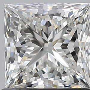 1 carat, H colour, VVS2 clarity, Princess shape, Natural Diamond.