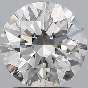 2.01 carat, H colour, VVS2 clarity, Round shape, Natural Diamond.