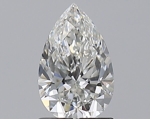 1 carat, H colour, VS2 clarity, Pear shape, Natural Diamond.
