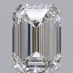 1.01 carat, H colour, VVS1 clarity, Emerald shape, Natural Diamond.