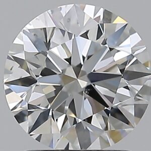 1.57 carat, F colour, SI1 clarity, Round shape, Natural Diamond.