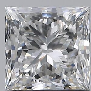 1.01 carat, E colour, VS2 clarity, Princess shape, Natural Diamond.