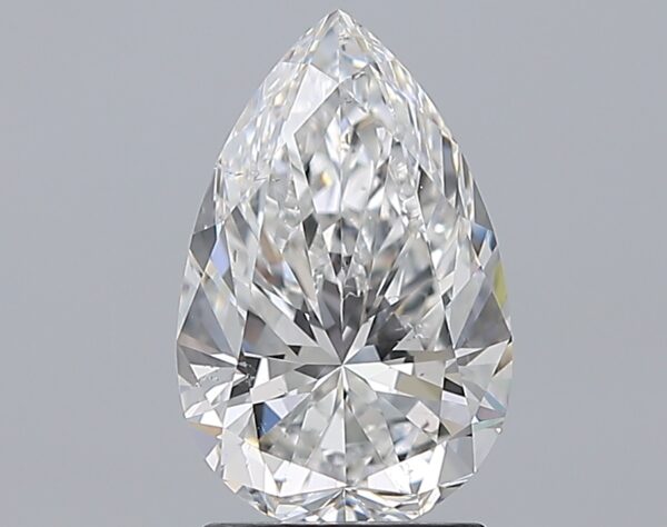 2.01 carat, F colour, SI1 clarity, Pear shape, Natural Diamond.