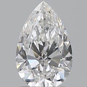 1 carat, E colour, VS1 clarity, Pear shape, Natural Diamond.
