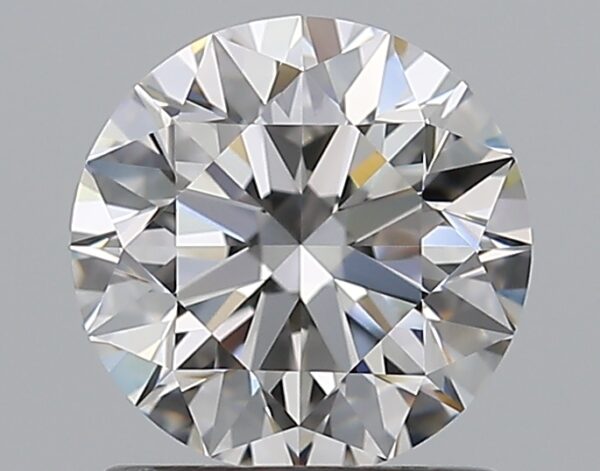 1.22 carat, F colour, VVS1 clarity, Round shape, Natural Diamond.