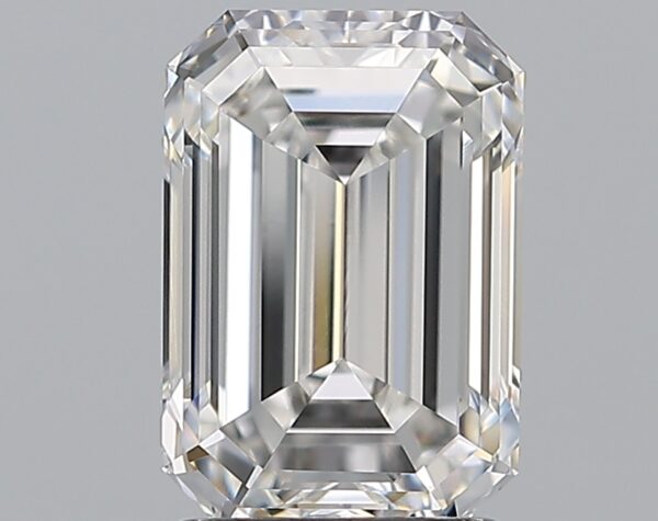 2 carat, F colour, VS2 clarity, Emerald shape, Natural Diamond.