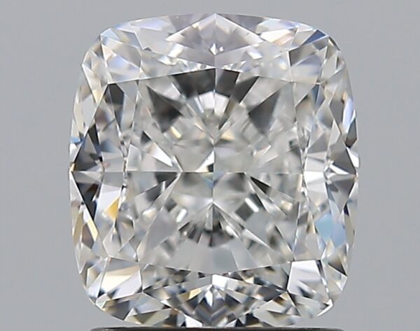 2.01 carat, F colour, VVS2 clarity, Cushion shape, Natural Diamond.