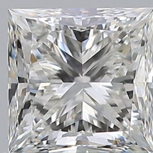 1 carat, H colour, VS2 clarity, Princess shape, Natural Diamond.