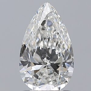 1 carat, F colour, SI1 clarity, Pear shape, Natural Diamond.