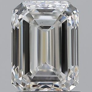 1.5 carat, F colour, VS2 clarity, Emerald shape, Natural Diamond.