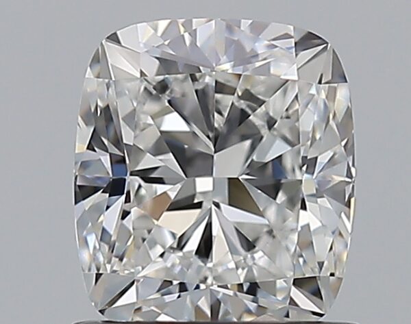 1.01 carat, F colour, VVS1 clarity, Cushion shape, Natural Diamond.