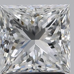 1.71 carat, G colour, VVS2 clarity, Princess shape, Natural Diamond.