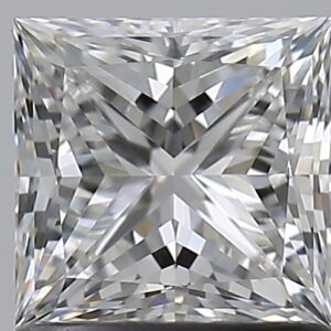 1.02 carat, F colour, VVS2 clarity, Princess shape, Natural Diamond.