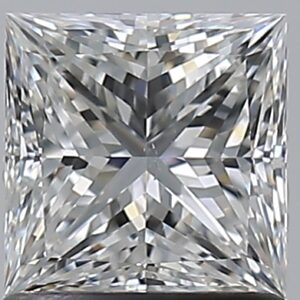 1.01 carat, F colour, VS2 clarity, Princess shape, Natural Diamond.