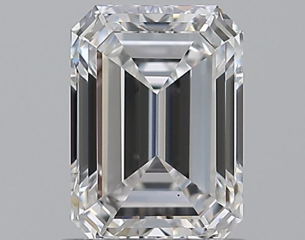 1.02 carat, D colour, VS2 clarity, Emerald shape, Natural Diamond.