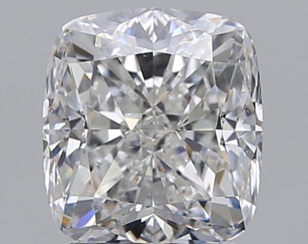 2 carat, H colour, SI1 clarity, Cushion shape, Natural Diamond.