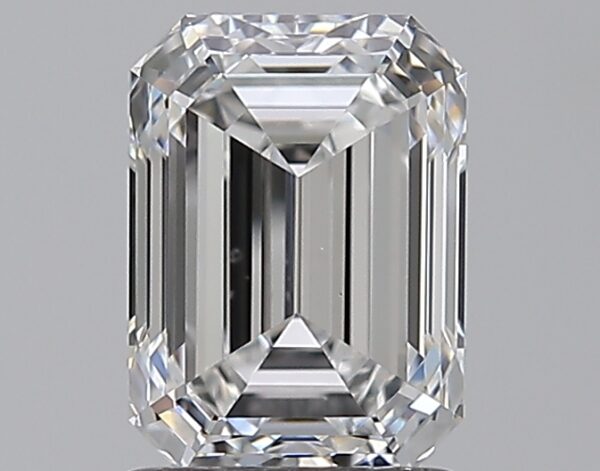 1.51 carat, E colour, VS2 clarity, Emerald shape, Natural Diamond.
