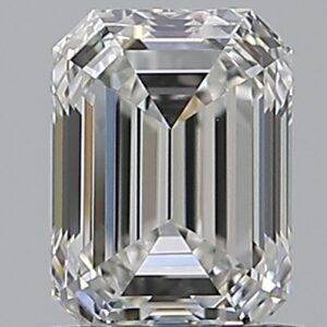 0.96 carat, H colour, VVS2 clarity, Emerald shape, Natural Diamond.