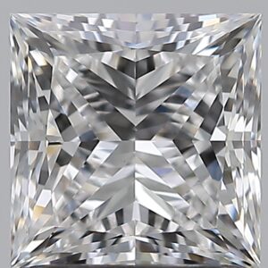1.5 carat, E colour, VVS2 clarity, Princess shape, Natural Diamond.