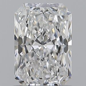 1.01 carat, D colour, VS2 clarity, Radiant shape, Natural Diamond.