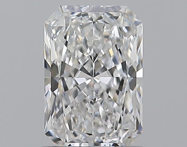 1.01 carat, D colour, VS2 clarity, Radiant shape, Natural Diamond.