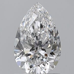 1.02 carat, D colour, SI2 clarity, Pear shape, Natural Diamond.
