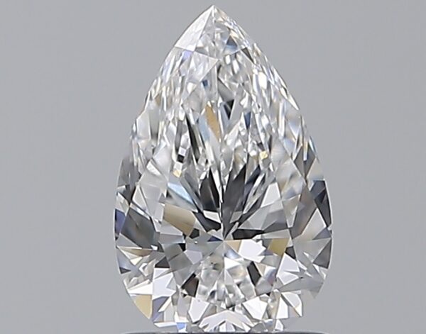 1 carat, D colour, VS1 clarity, Pear shape, Natural Diamond.