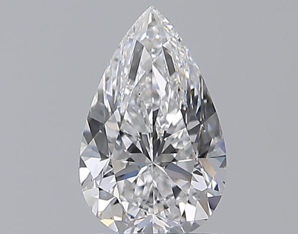 1.5 carat, D colour, VS2 clarity, Pear shape, Natural Diamond.